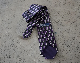 Polo Ralph Lauren 100% Silk Tie Necktie Hand Made USA Vintage RN 41381