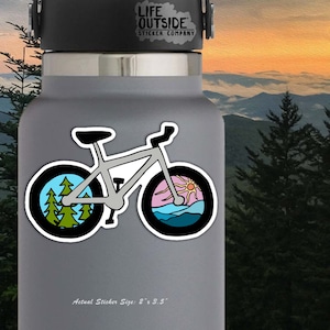 Bike More Outdoors Sticker