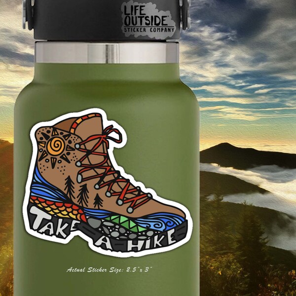 Take a Hike Boot Sticker