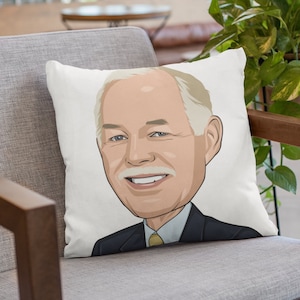 custom caricature pillow, cartoon custom pillow, wedding gifts, birthday, anniversary, father, gifts for her, for him, couples gifts ideas
