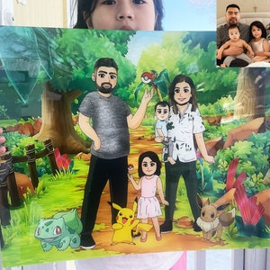 Portrait poke sur acrylique, dessin personnalisé à partir d'une photo, idées cadeaux pour petit ami, cadeaux pour garçons d'honneur personnalisés, portrait d'animal de compagnie personnalisé, cadeaux pour grand-mère