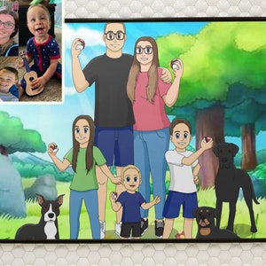 Pôster de desenho animado Poke, álbum de fotos personalizado, presentes de dama de honra, melhores presentes para ela, presentes de aniversário de 50 anos de casamento, retrato da foto