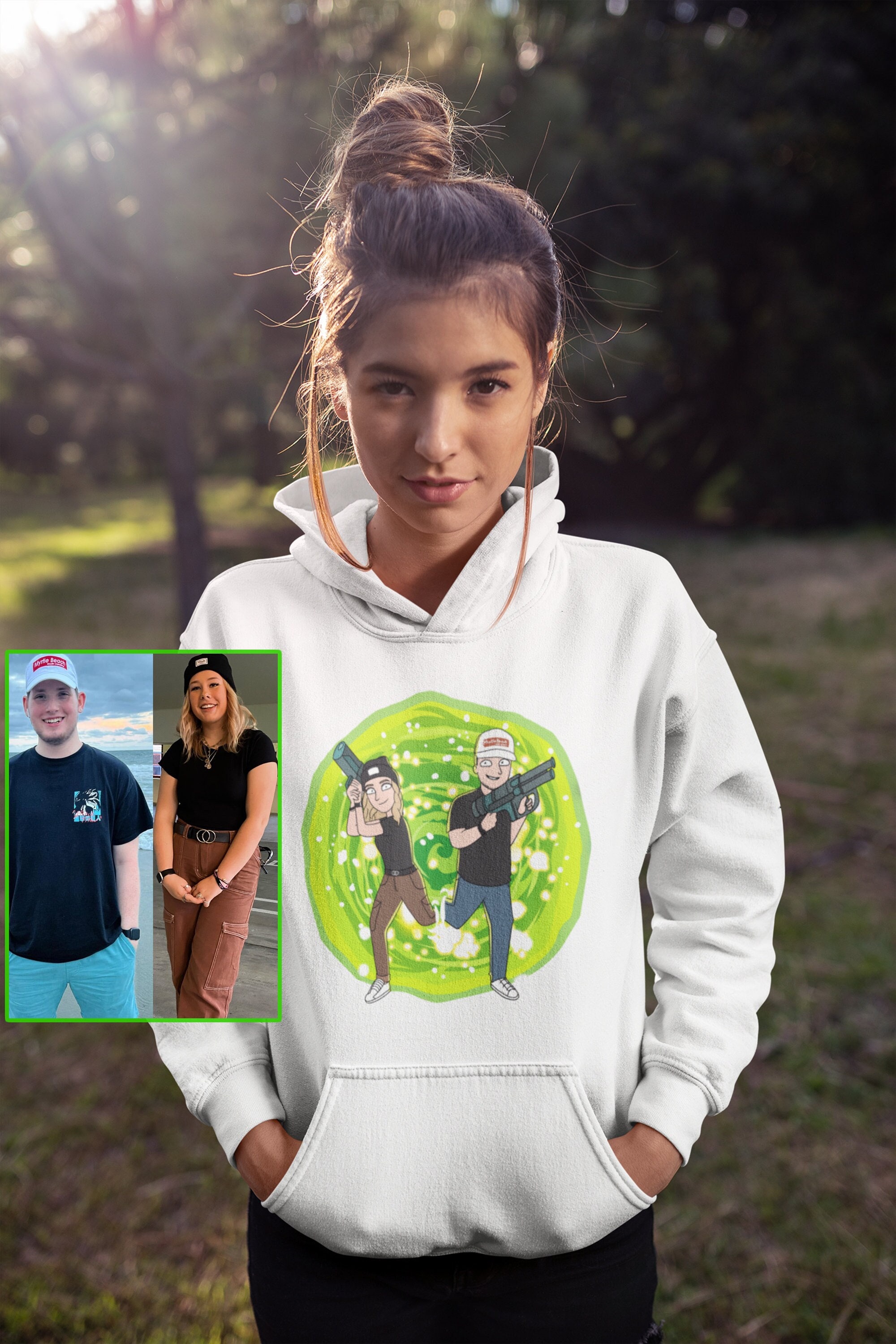 Suéter Navideño Rick And Morty – Jersey Feo Navidad Unisex Portal Interdimensional