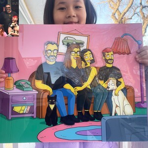 Acrílico de estilo amarillo, dibujo personalizado de la foto, ideas de regalo de novio, regalos de padrino personalizados, retrato de mascota personalizado, regalos de abuela