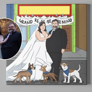 Bobs canvas personalized photo album, bridesmaid gifts, best gifts for her, 50th wedding anniversary gifts, portrait from photo, Burgers