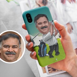 Custom iphone Case, Personalized Phone Case, Caricature phone case, Google pixel phone case, Samsung case, Golf, Hockey, Ping Pong