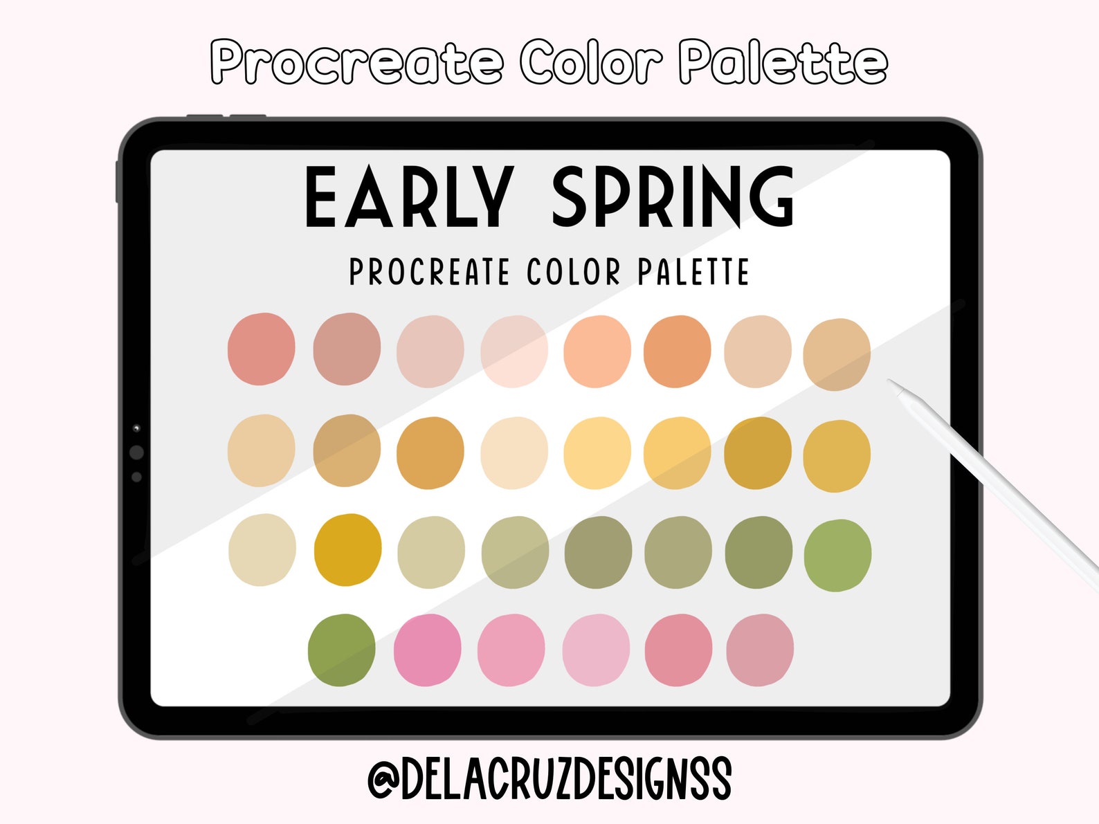 Early Spring Procreate Color Palette I Procreate Swatches I - Etsy