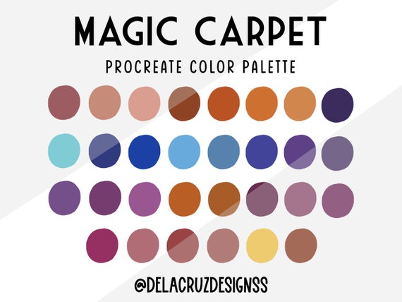 Magic Carpet Procreate Palette Procreate Color Palette I | Etsy