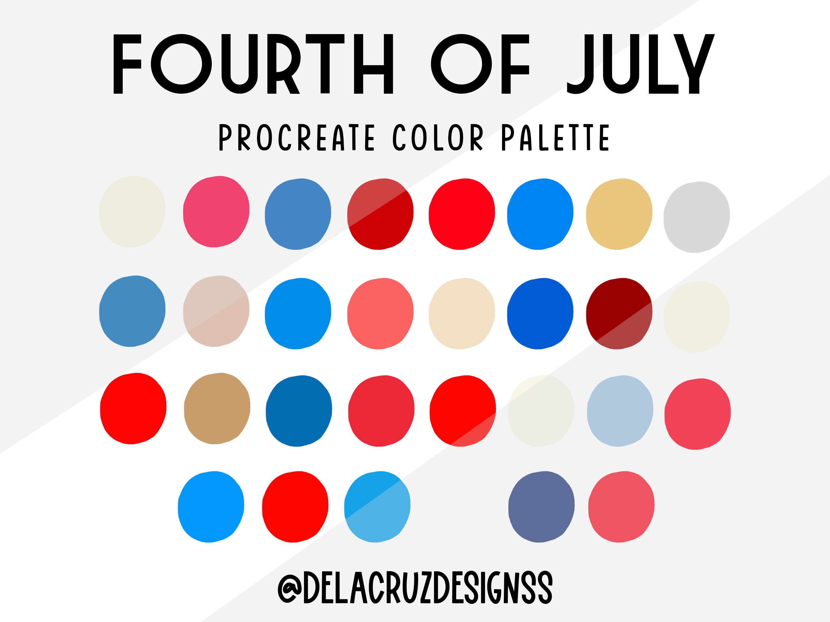 Fourth of July--Procreate Color Palette