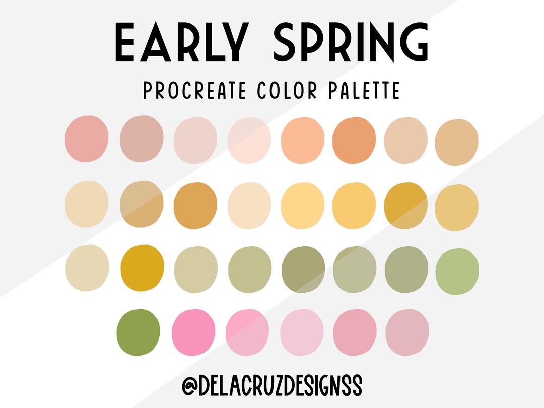 Early Spring Procreate Color Palette I Procreate Swatches I - Etsy