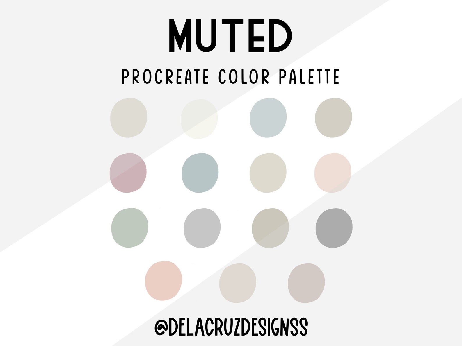 Muted Procreate Color Palette L Procreate Swatches L Ipad - Etsy