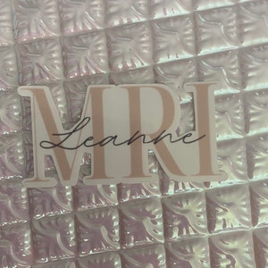 Personalized MRI Tech Name Sticker or Locker Magnet