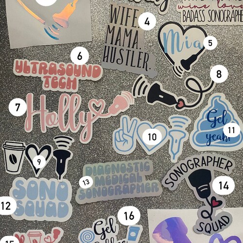 Sonography Sticker - Etsy