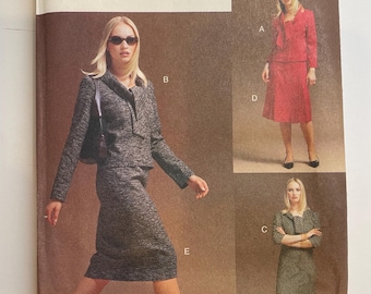 Vintage Vogue 7361 Sewing Pattern Lined Dress Skirt Top Uncut FF Size Your Choice