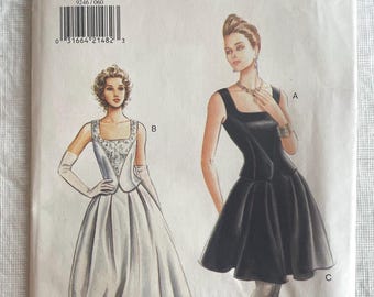 Very Easy Vogue Pattern 9246 Formal Fitted Top and Full Skirt Wedding 12-16