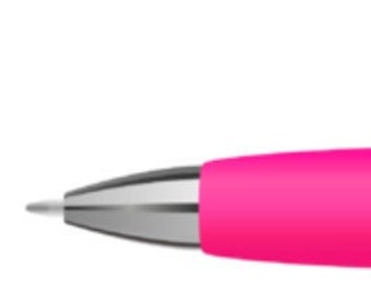 Miss Finance Tutorials Pink Ball point pen (tinta negra)