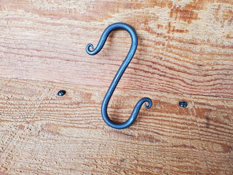 Hand Wrought Iron S Hooks for Home and Garden / Sturdy Etsy