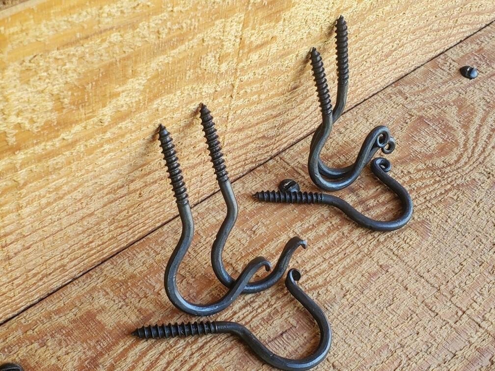 1 Set L Hooks Small Right Angle Hooks Mini Self-Tapping Screw Hook for  Hanging