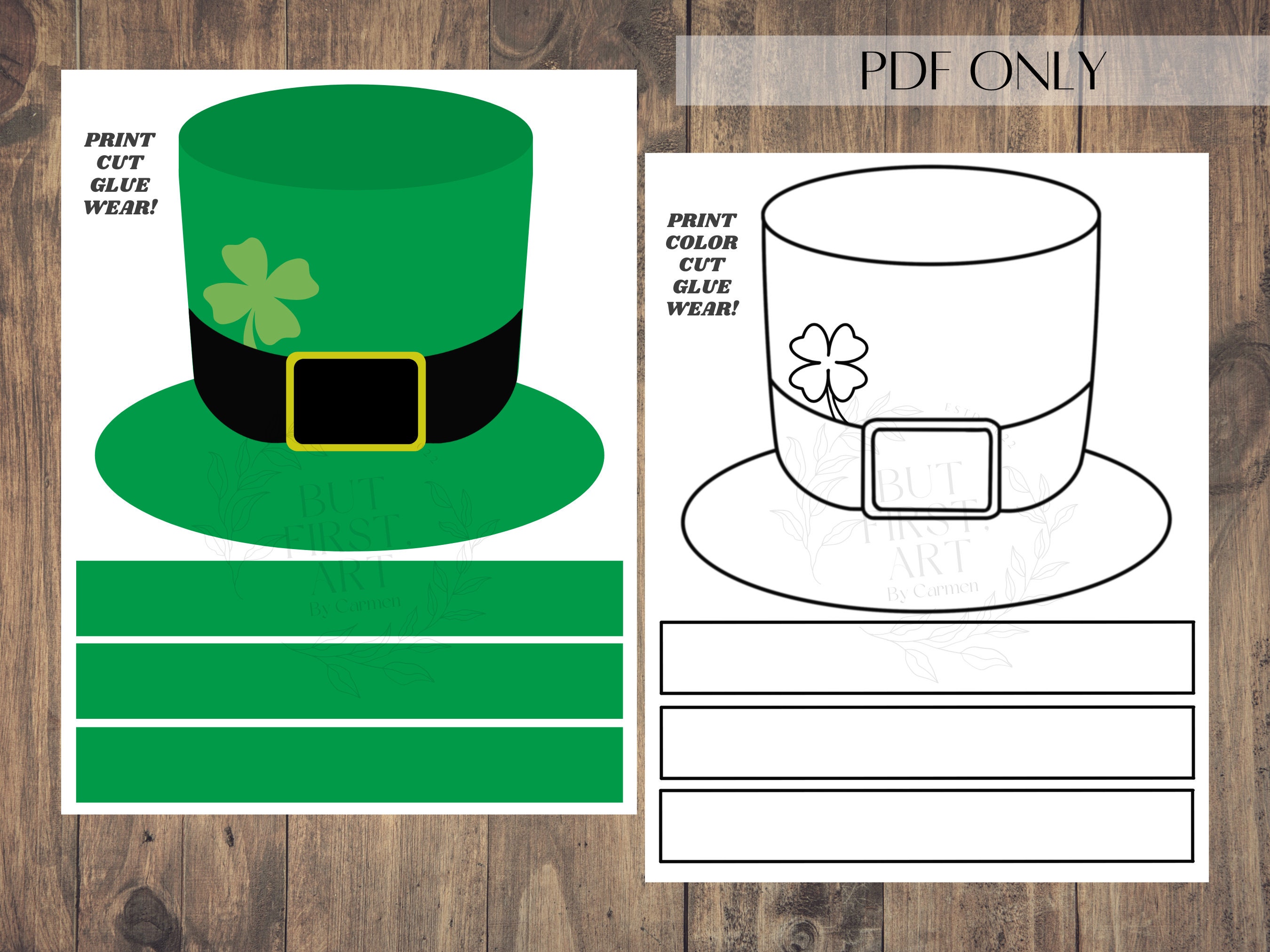 St Patrick's Day Coloring Pages Bundle - Etsy