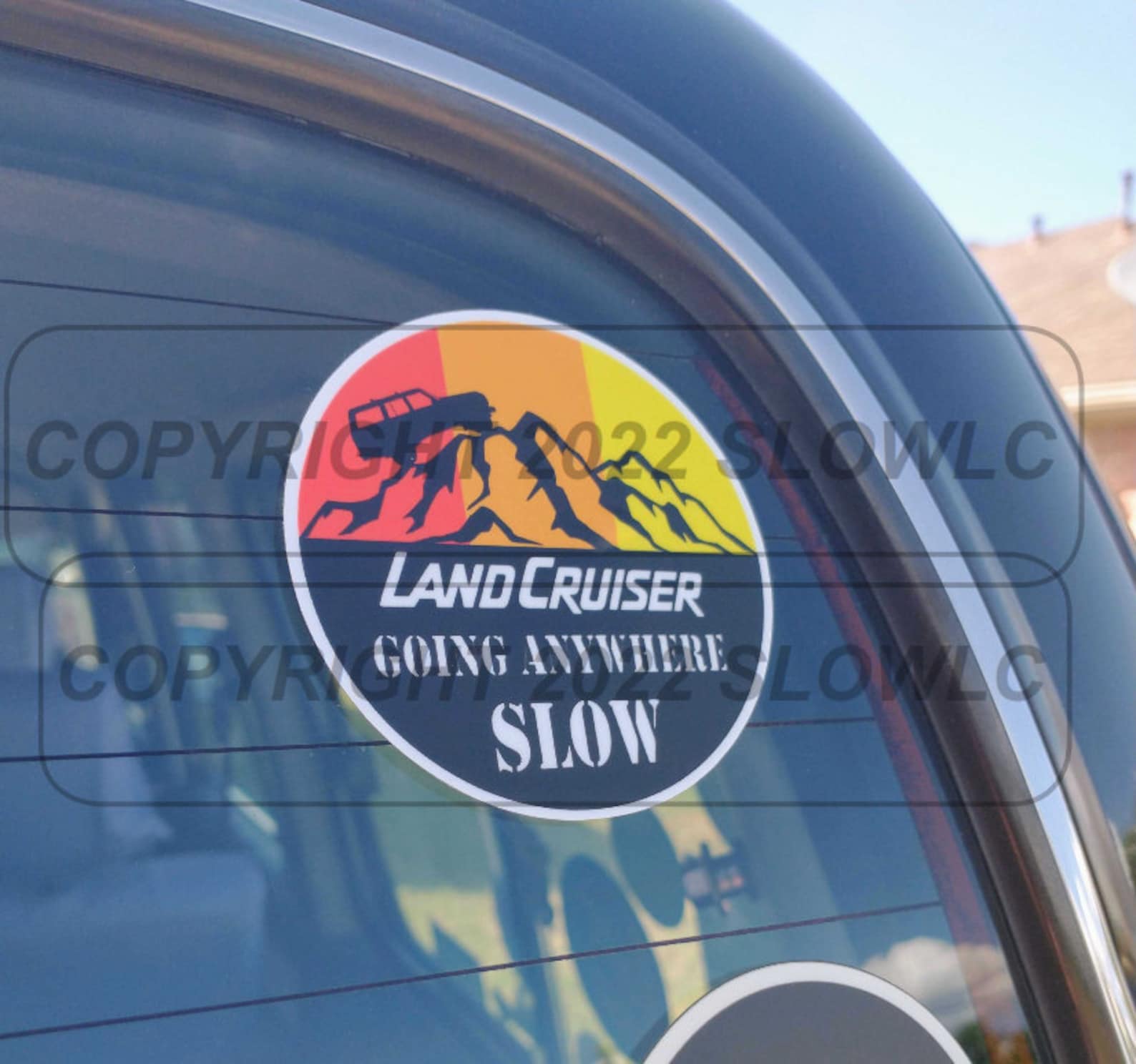 Land Cruiser Sticker Decal FJ60 Round Etsy