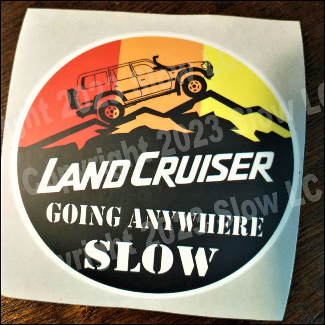 Land Cruiser Sticker Decal FJ80 Round Etsy