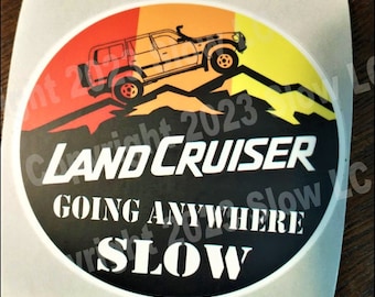 Land Cruiser Sticker Decal FJ80 round