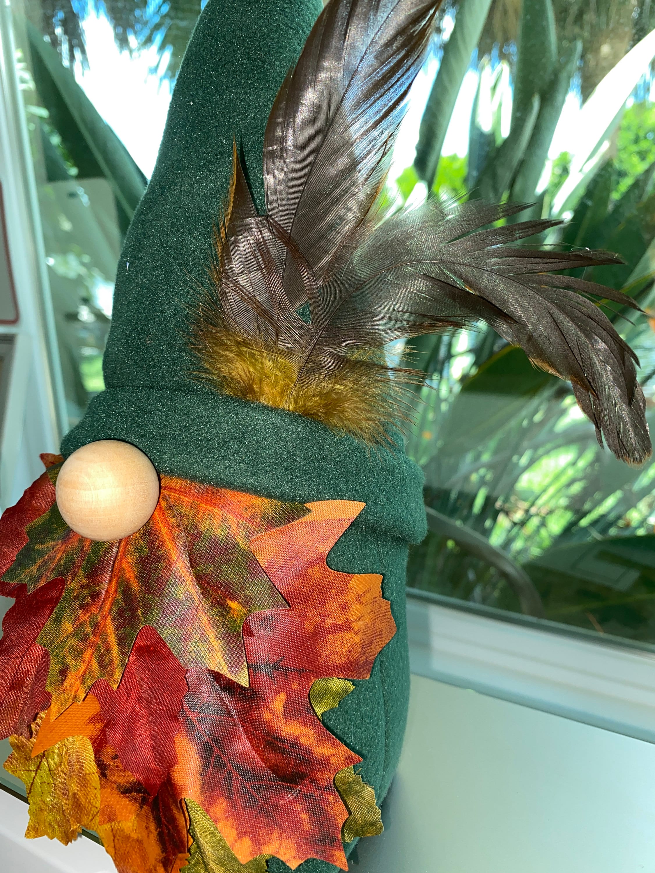 Fall Leaf Gnome large Fall Gnome Leaf Gnome Made With Etsy