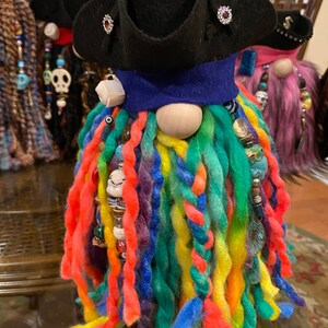 Gaspar Wild Rainbow Pride Pirate Gnome, LGBTQ, Rainbow Pirate, Gay Beard Gnome, Gasparilla Gnome, Mardi Gras, Tampa - Made with Love!