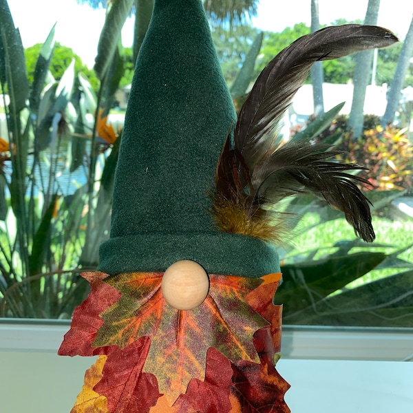 Fall Leaf gnome (Large) !  Fall gnome, Leaf gnome - made with Love!