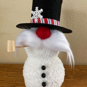 Snowman Gnome! Christmas, holidays, winter, frosty, snow, Sam the snowman. Christmas gnome -  Made with love!