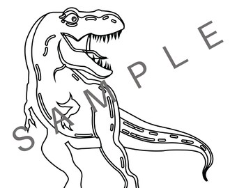 PRINTABLE - Dinosaurs Digital coloring 115 Pages