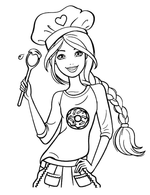 Barbie Coloring pages by Coloring Book HKM