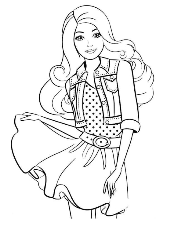 PRINTABLE Barbie Coloring Pages 30 Pages -  Sweden