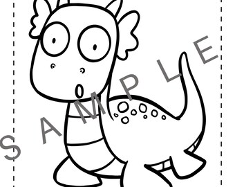 PRINTABLE - Dragon Coloring Pages - 82 Pages