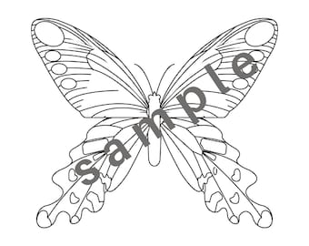 PRINTABLE Butterfly Coloring 76 Pages - Digital