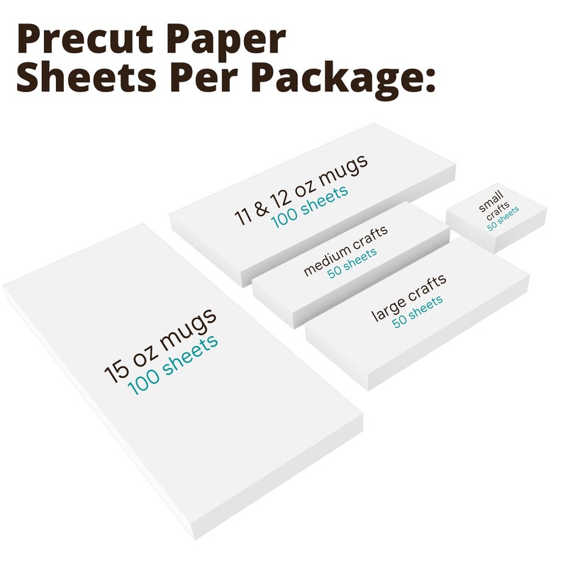 Precut Butcher Paper for Sublimation Heat Press for Etsy
