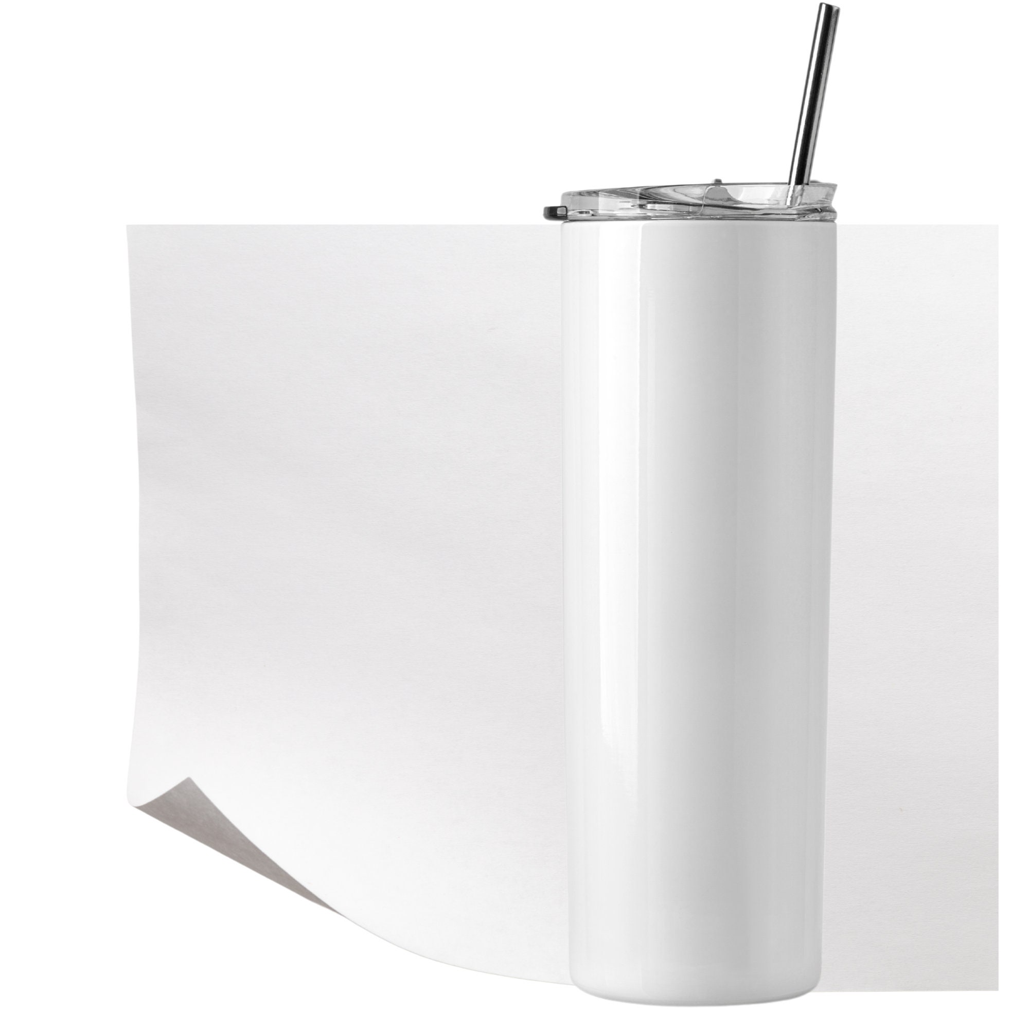 Precut Paper Butcher Paper for Sublimation & Heat Press Crafts, Uncoated, 11 and 12 oz Mugs, 9.25 in x 4 in, Men's, Size: 50 Sheets, White