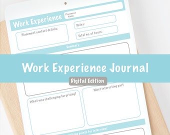 Diario digitale dell'esperienza lavorativa veterinaria / Pianificatore di domande per l'università del college veterinario pre-veterinario /