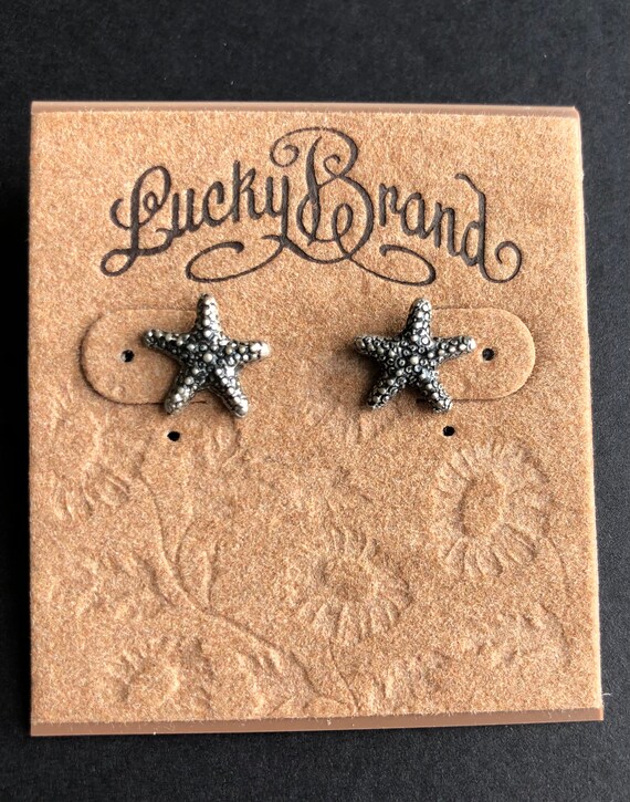 Lucky Brand sea star stud earrings gift