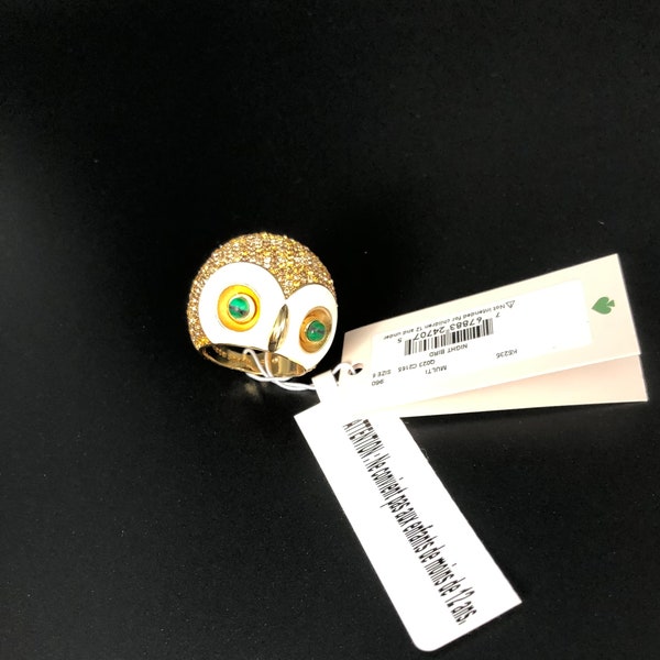 Kate Spade night bird owl ring Size 6 jewelry