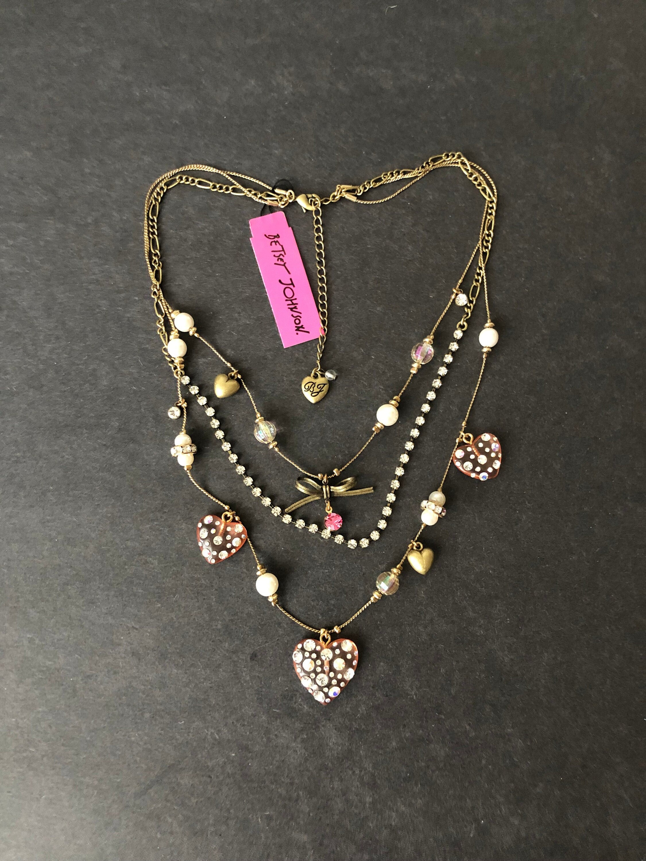 Betsy johnson necklaces clearance