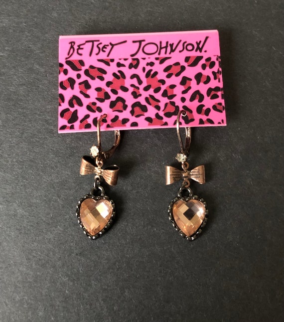 Betsey johnson shop bow earrings