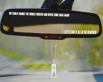 Objects in the Mirror - Mac M. Rearview Mirror Vinyl Decal