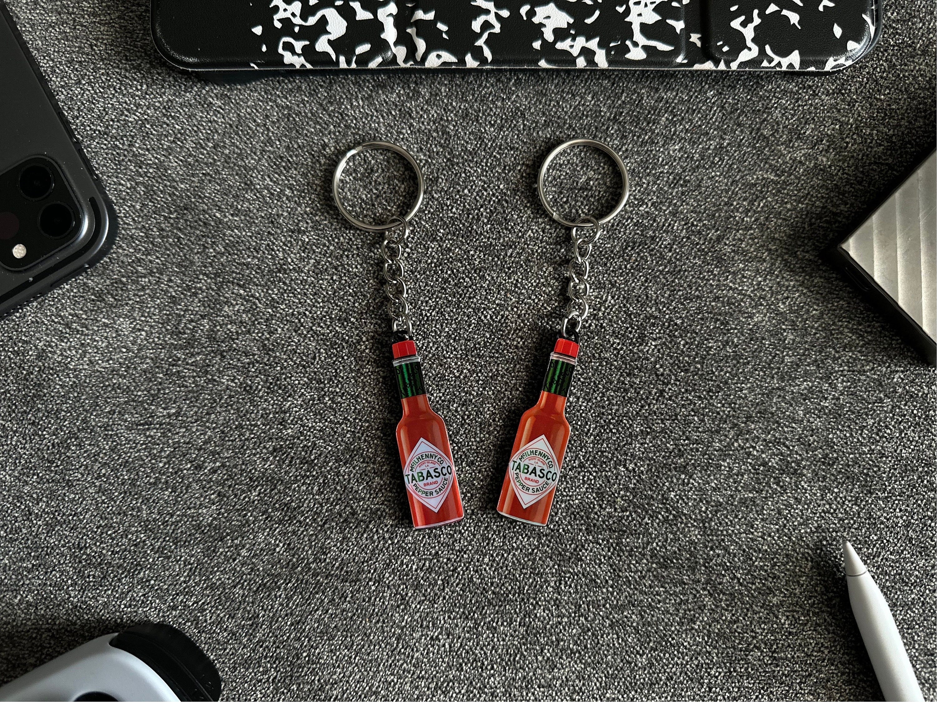 Hot Sauce Keychain 