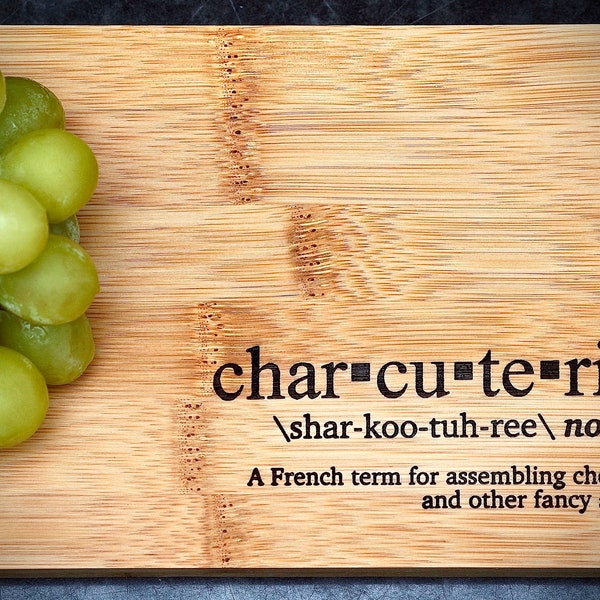 Bamboo Charcuterie Board: Personalized Cheese Cutting Board