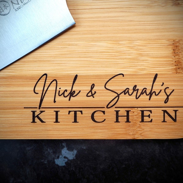 Personalised Engraved Wooden Chopping Board  Novelty Gift for New Home Wedding Christmas Cheese Cutting Board Gift and Birthday Housewarming