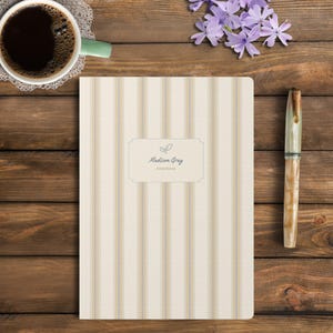 Soft Cover Notebook, Journal Customized with Name or Initials and Journal Title