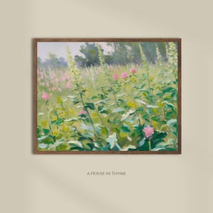 Vintage Wildflowers Stretched Canvas or Giclée Print on Archival Paper | Ready to Hang Canvas
