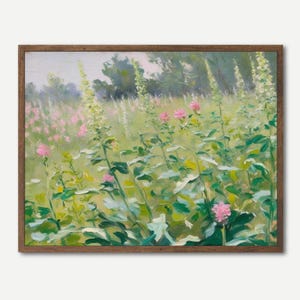 Vintage Wildflowers Stretched Canvas or Giclée Print on Archival Paper | Ready to Hang Canvas