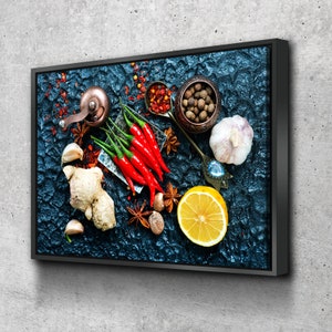 Kitchen Wall Art | Kitchen Canvas Wall Art | Kitchen Prints | Kitchen Artwork | Aroma Spices